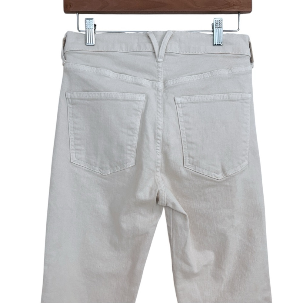 Veronica Beard Cream Wide-Leg Flare Jeans - Picture 13 of 16
